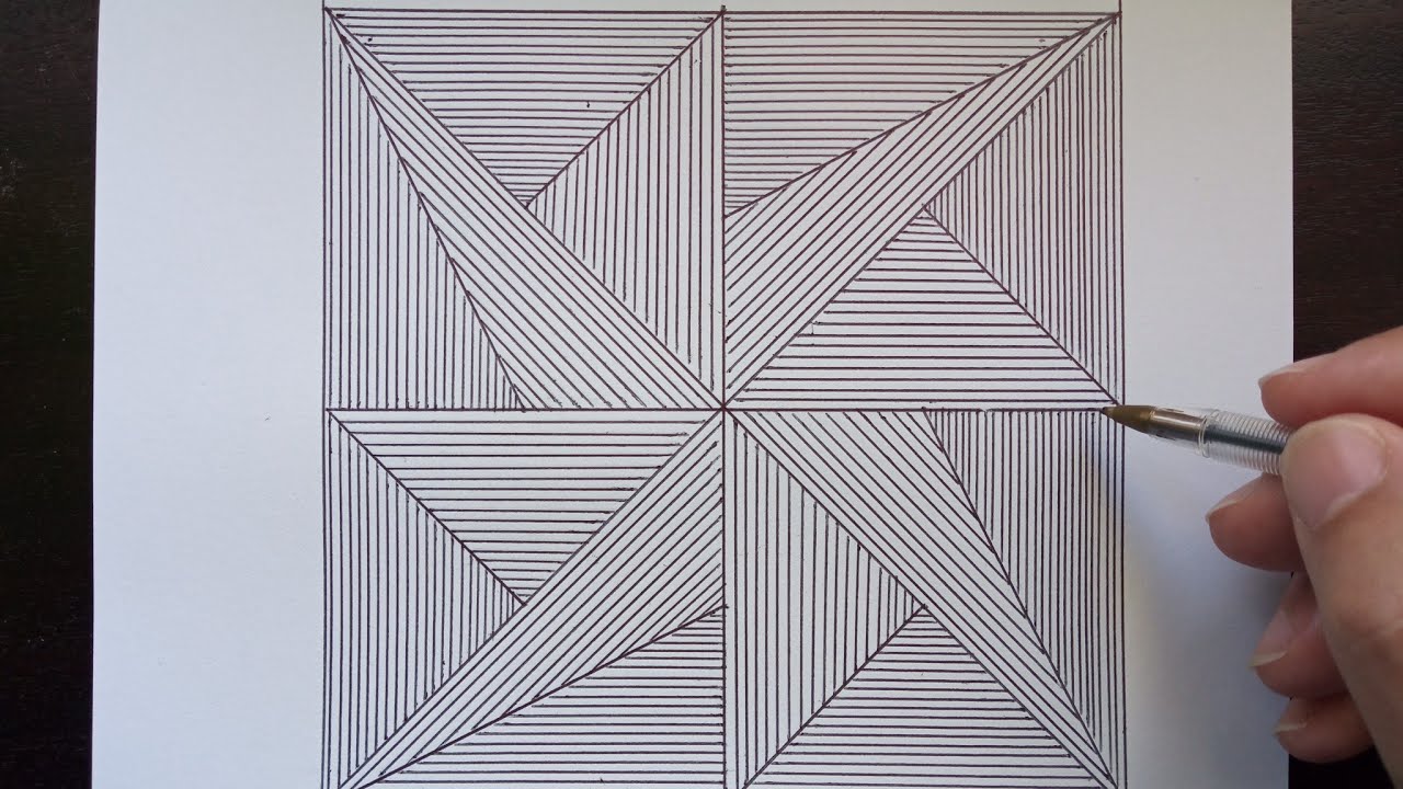 Desenho Geométrico apenas com linhas retas...