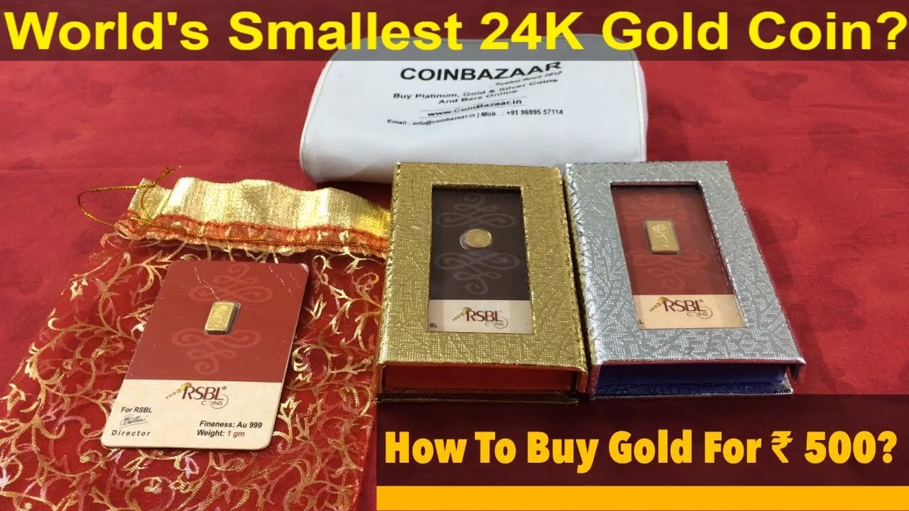 RSBL 0.1 Gram 24K Gold Coin | India's smallest Gold Coin Review | Varun Kumar