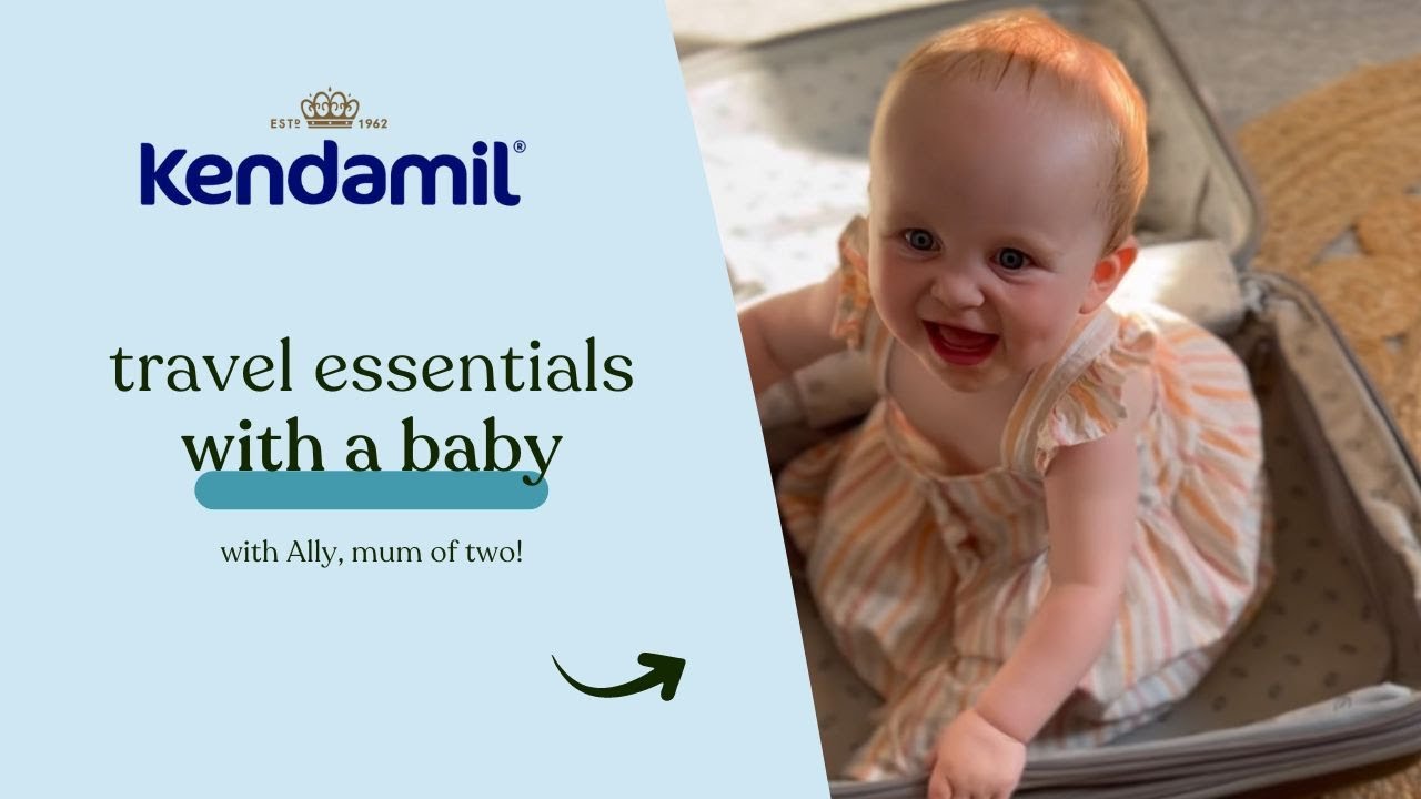 Baby travel essentials for when packing for vacation with baby - Kendamil