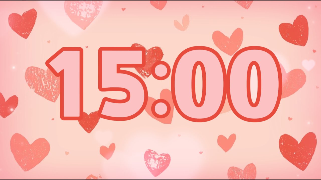 ❤️ 15 Minute Valentine's Day Timer | Love Countdown 💕