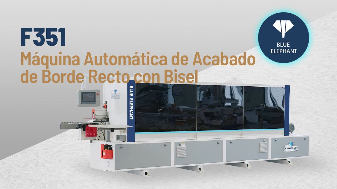 Nueva máquina automática de encolado de cantos rectos y biselados a la venta en Chile.