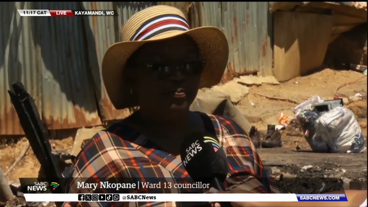 Kayamandi informal settlement fire I Rebuilding and relief operations under way