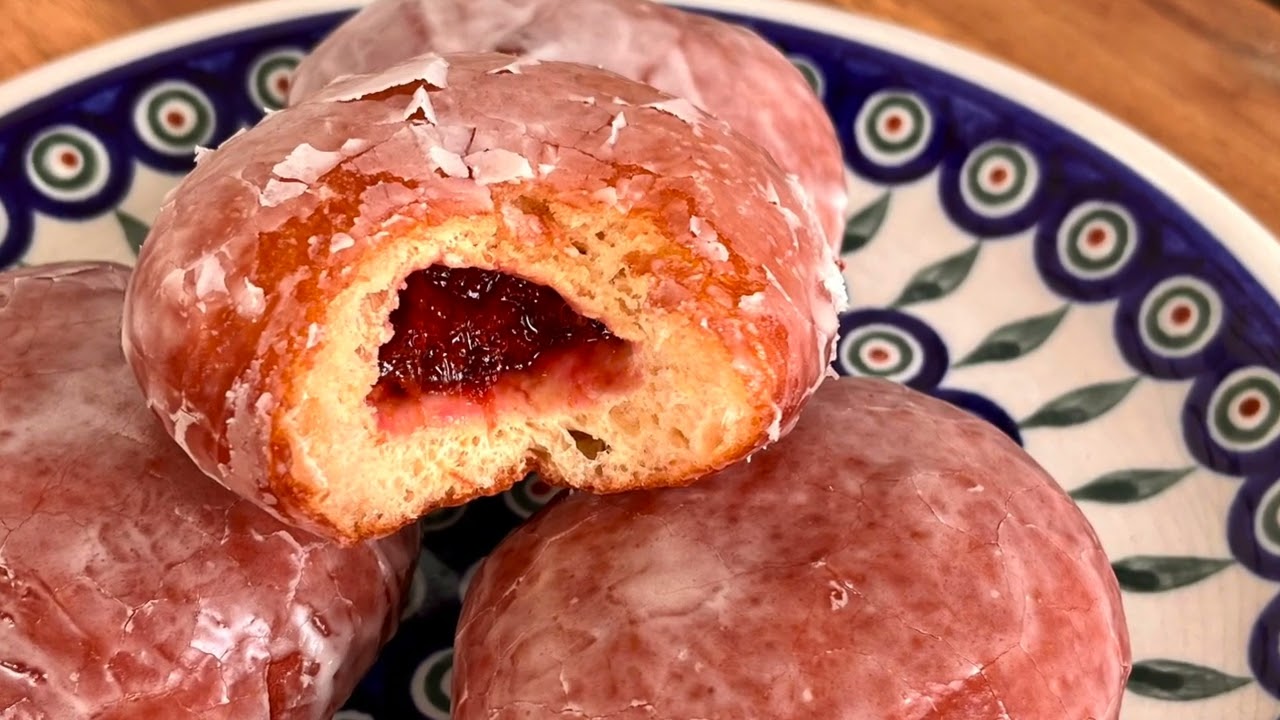 Krapfen selber machen Faschingskrapfen Silvester Neujahr Schlesische Pfannkuchen Berliner Omas Rezep