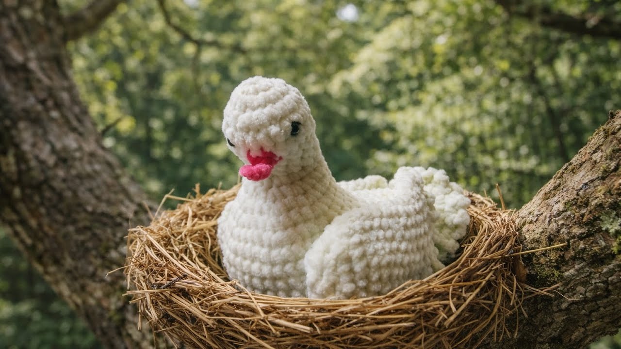 Amigurumi Peluş Güvercin Tarifi 🕊️ Pigeon free pattern crochet, Голубь tutorial video