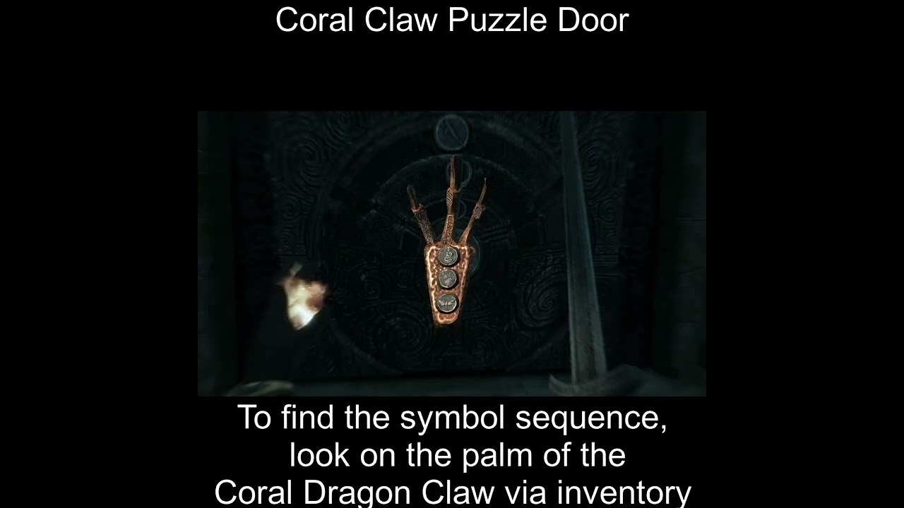 Skyrim #shorts  Coral Dragon Claw Puzzle