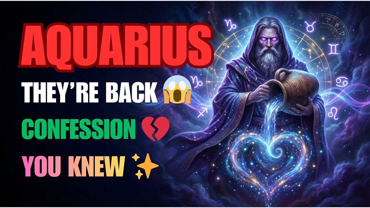 AQUARIUS ♒ – THEY’RE COMING BACK WITH A CONFESSION THAT CONFIRMS YOUR INTUITION 💔✨