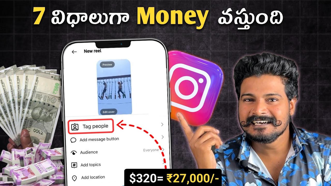 7 Ways of Genuine INCOME 💰💸 From Instagram 🤯| Telugu | How To Earn Money From Instagram 2025