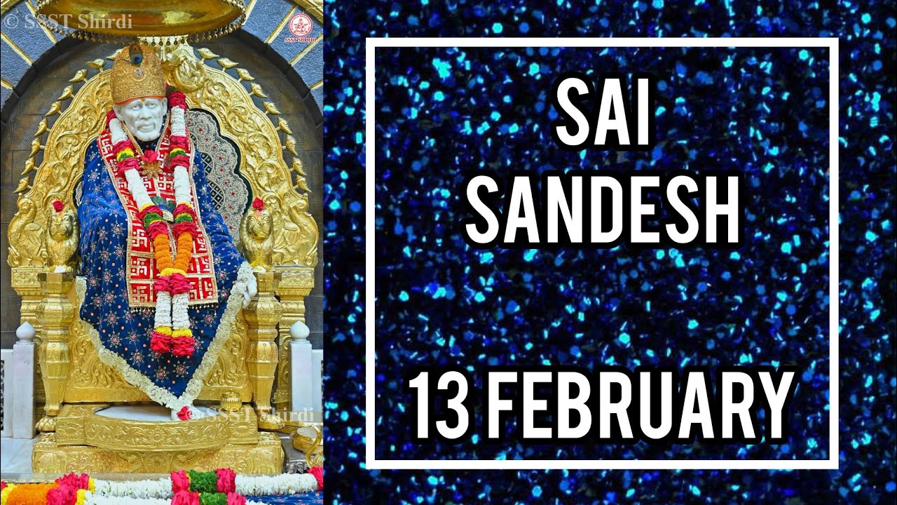 SAI SANDESH || 13 FEBRUARY 2024
