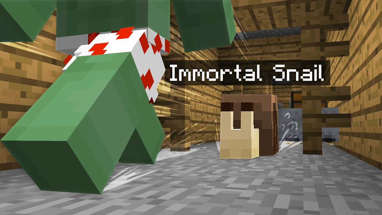 The Immortal Snail Hunted me in Minecraft