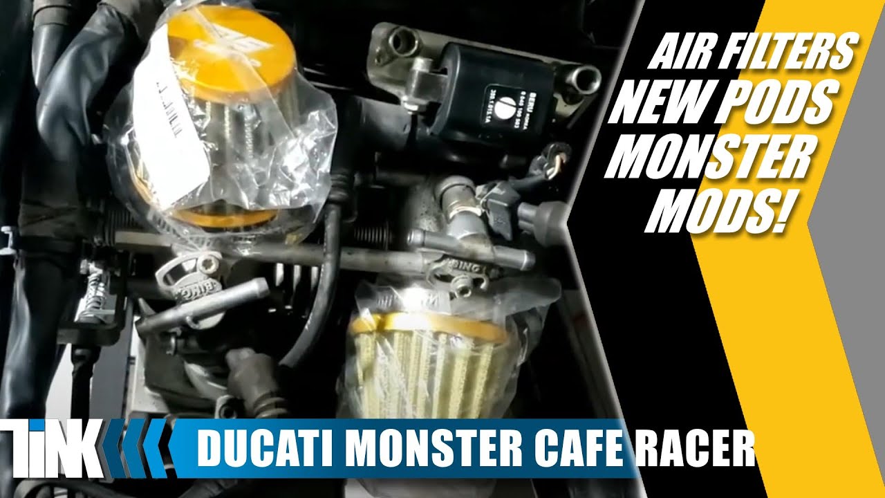 Cafe Racer Mods: Air Filter Swap on a Ducati Monster