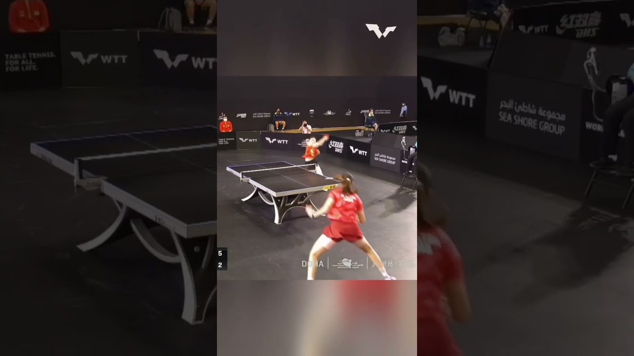 Such a speedy rally from Fan Siqi and Manika Batra ⚡️ 🤯