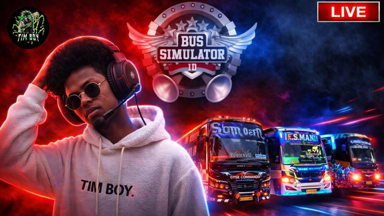 i play bus simulator indonesia live #busgame #busindonesia #bussidindonesia