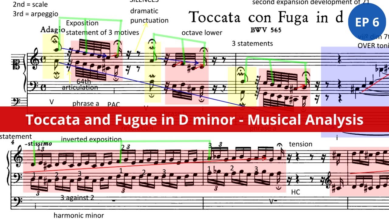 Music Analysis of Bach's Toccata and Fugue in D Minor, BWV 565 | EP 6