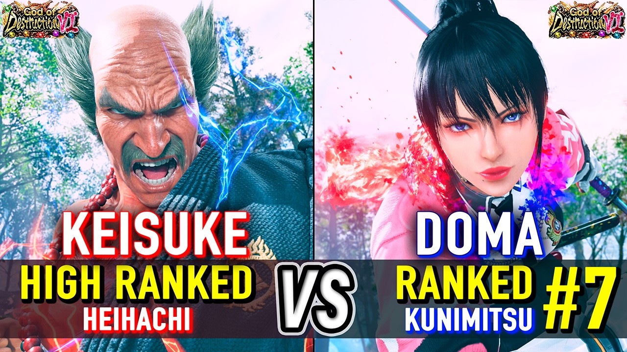 T8 🔥 KEISUKE (Heihachi) vs DOMA (#7 Ranked Kunimitsu) 🔥 Tekken 8 High Level Gameplay