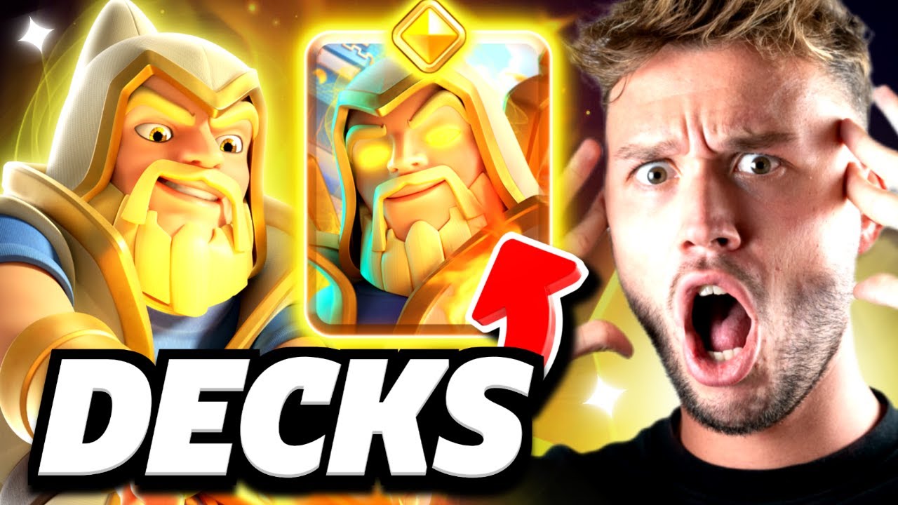Les "MEILLEURS DECK" avec le SORCIER HÉRO sur Clash Royale !