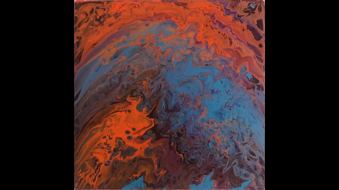 Acrylic Pouring - Open Cup Technique with Silicone Oil & Pouring Medium | Akrilik Dökme Sanatı #22