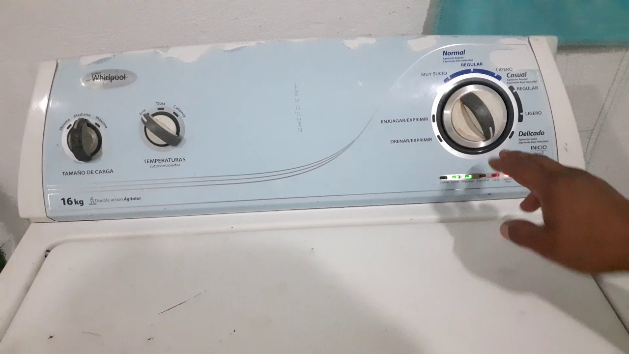 como reparar lavadora whirlpool modo de prueba manual