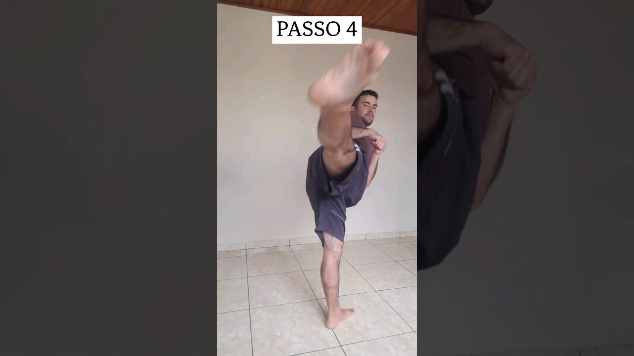 CHUTE GIRAT&Oacute;RIO 360 EM 4 PASSOS ⭐️ #martialarts #training #tutorial #motivation #lutas #shorts