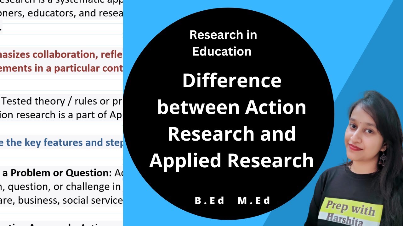 Difference Between Action and Applied Research | Research in Education