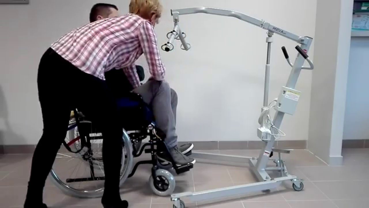 MEVA mini - PODNOSZENIE Z WÓZKA INWALIDZKIEGO.