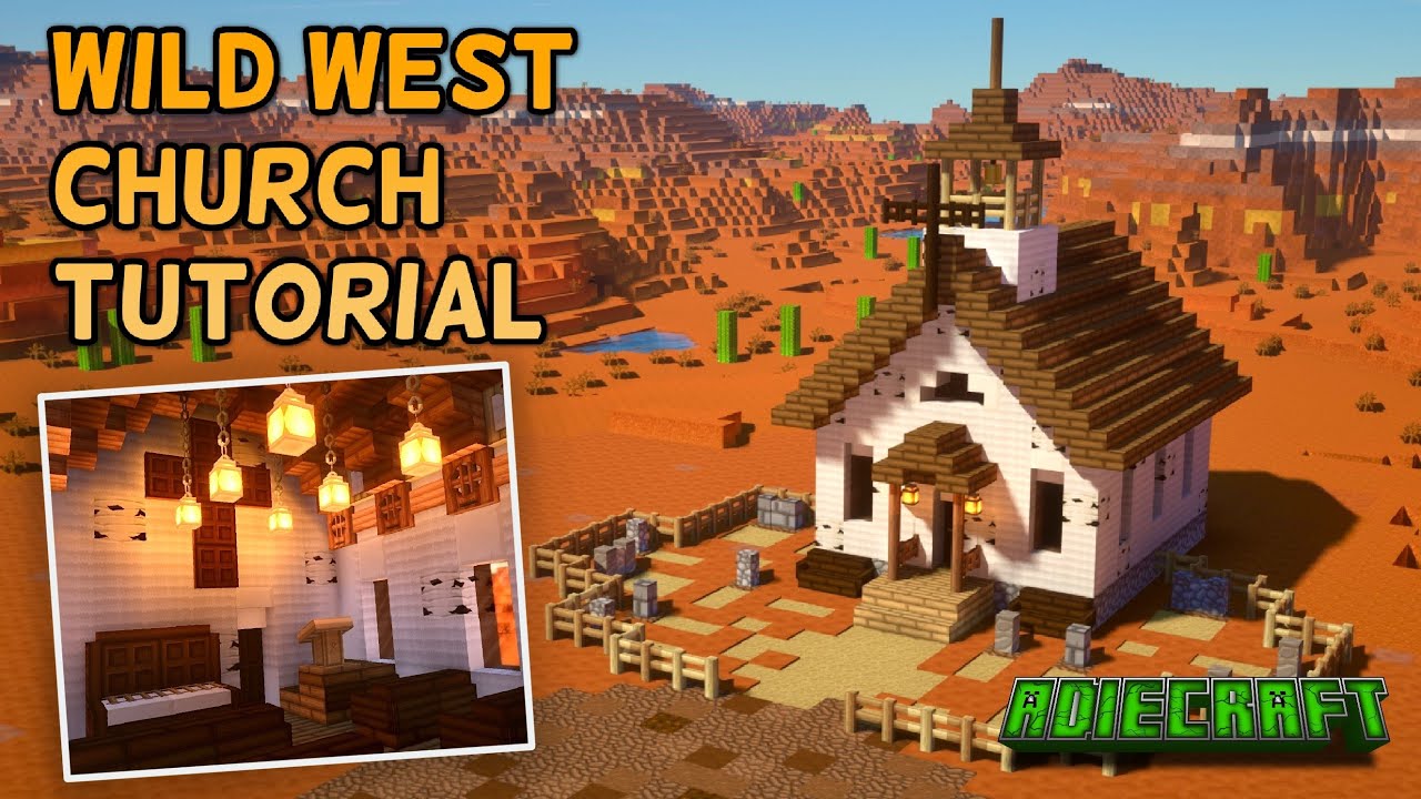 Minecraft Wild West Church - Minecraft Tutorial - How to Build a Wild West Church in Minecraft