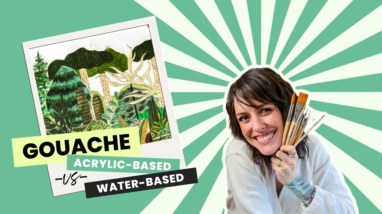 How to Use Acrylic vs Waterbased Gouache