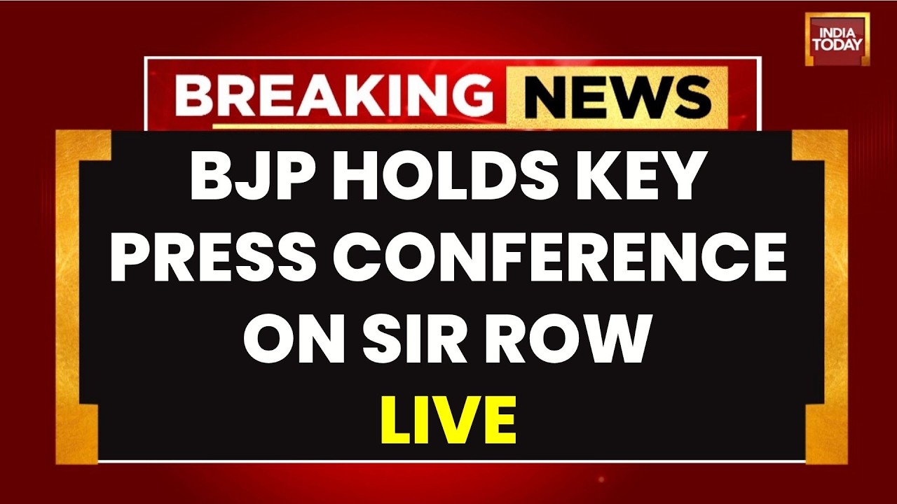 SIR News Live: BJP Holds Key Press Conference On SIR Rift Row | Election Commission | Gyanesh Kumar