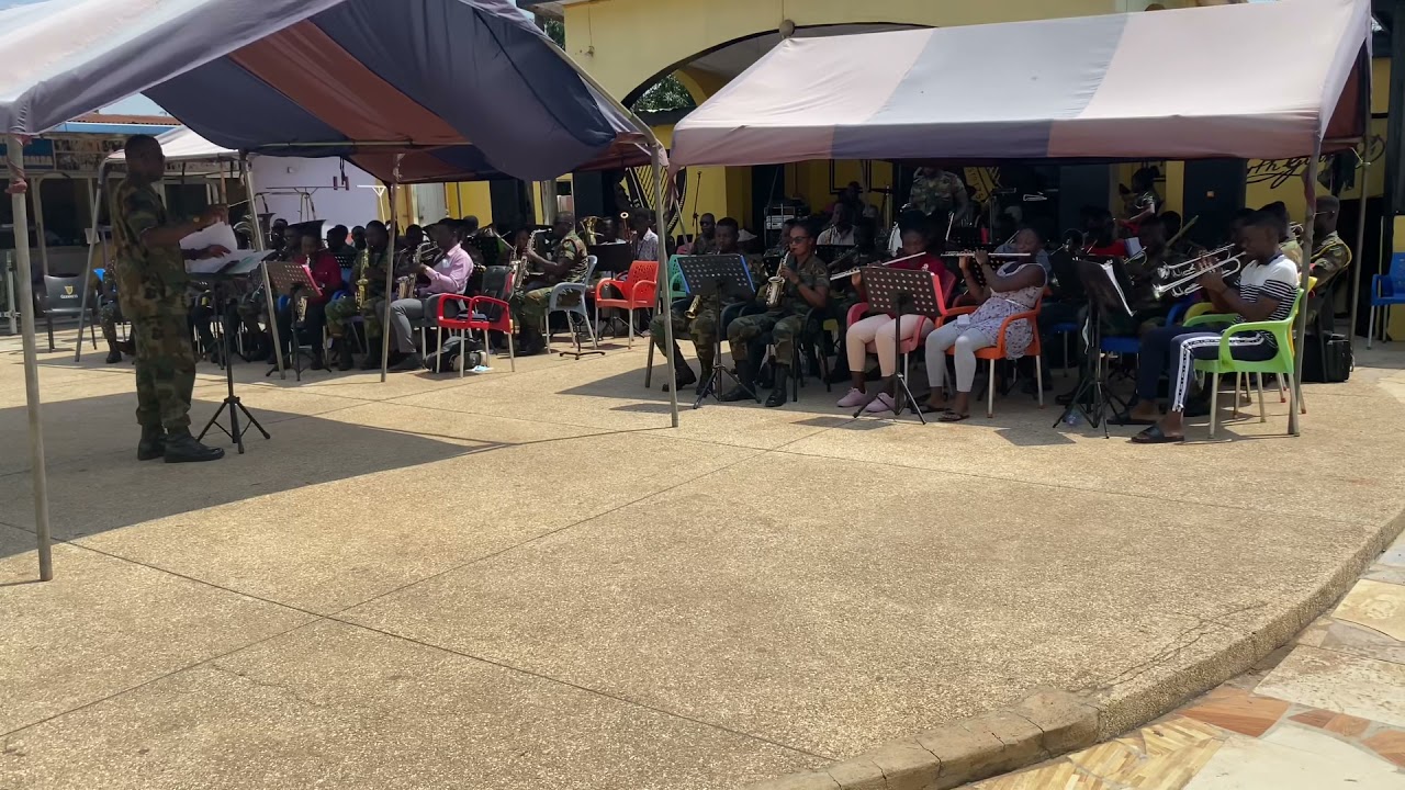 Ghanaian Local tunes by Military Band. This was played by Ghana Armed Forces music School Band.