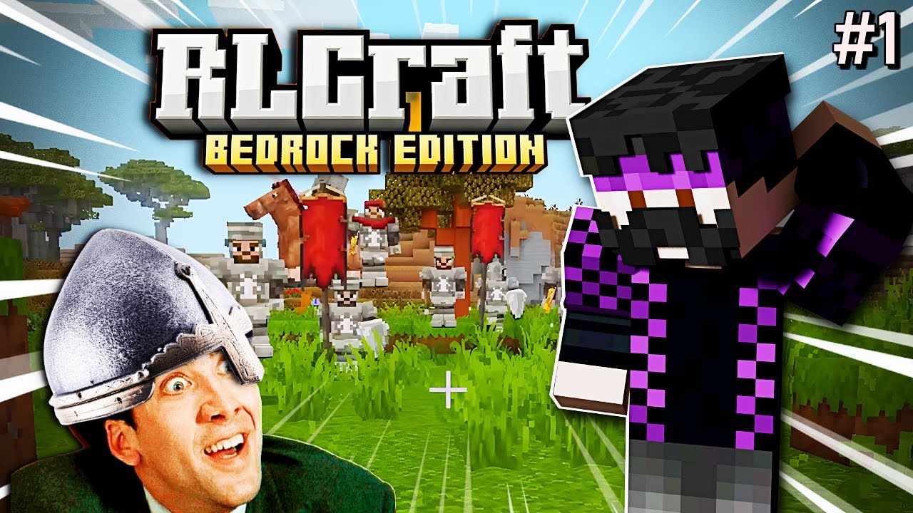 FUGI dos Cavaleiros... ou Morri Tentando?! 👀 (RLCraft Bedrock #1)