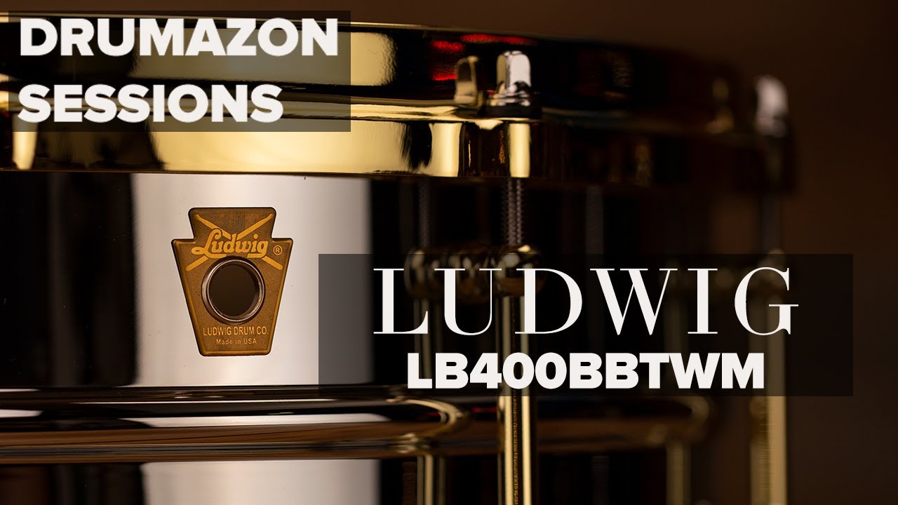 Ludwig LB400BBTWM 14 x 5 Seamless Brass Snare Drum, Audio Demo by Drumazon Feat. Rocky Morris