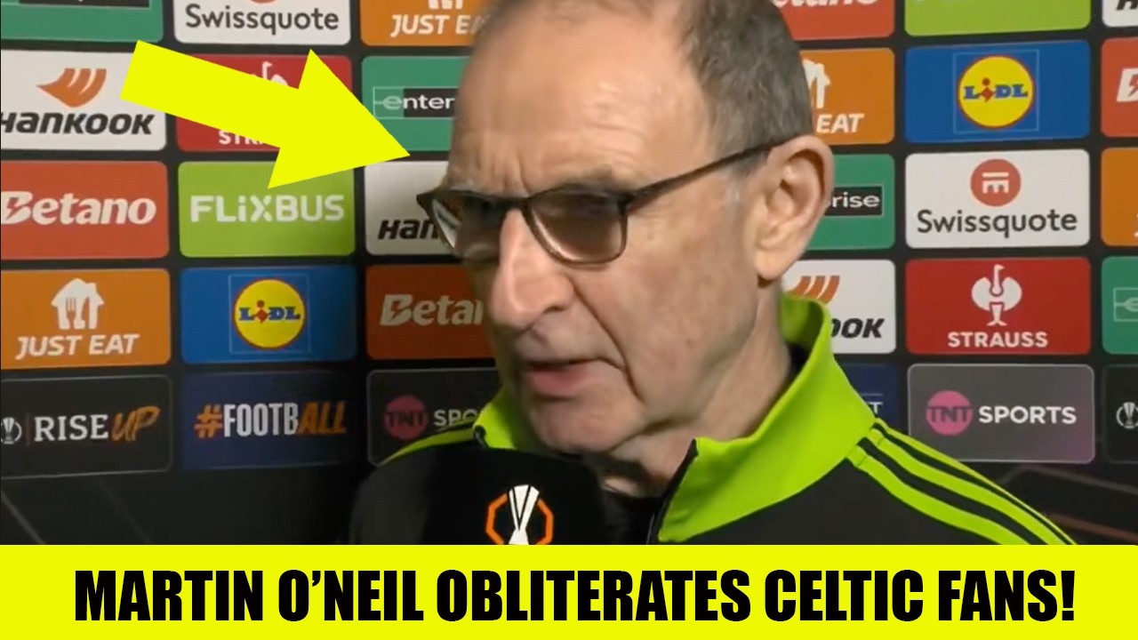 Martin O’Neil OBLITERATES Celtic Fans Causing MELTDOWN!