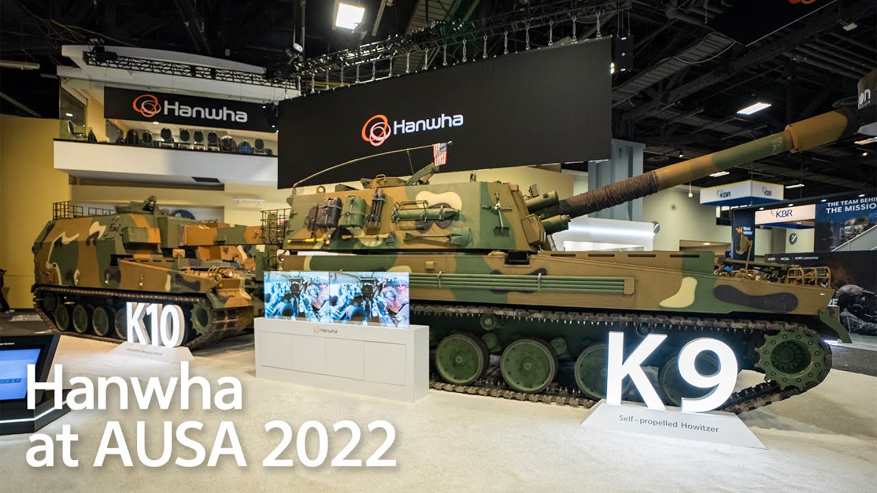 Hanwha showcases K9 and K10 at AUSA 2022