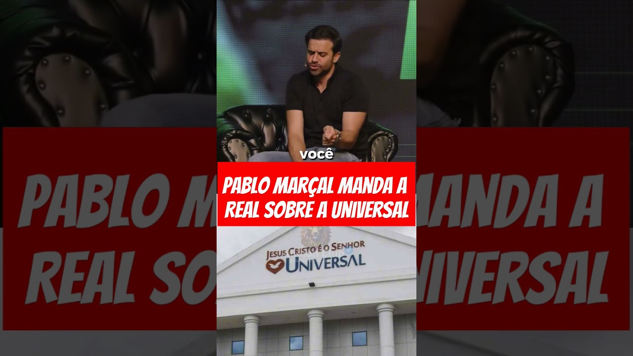 Pablo Mar&ccedil;al manda a real Sobre a igreja universal #pablomar&ccedil;al #viral #universal