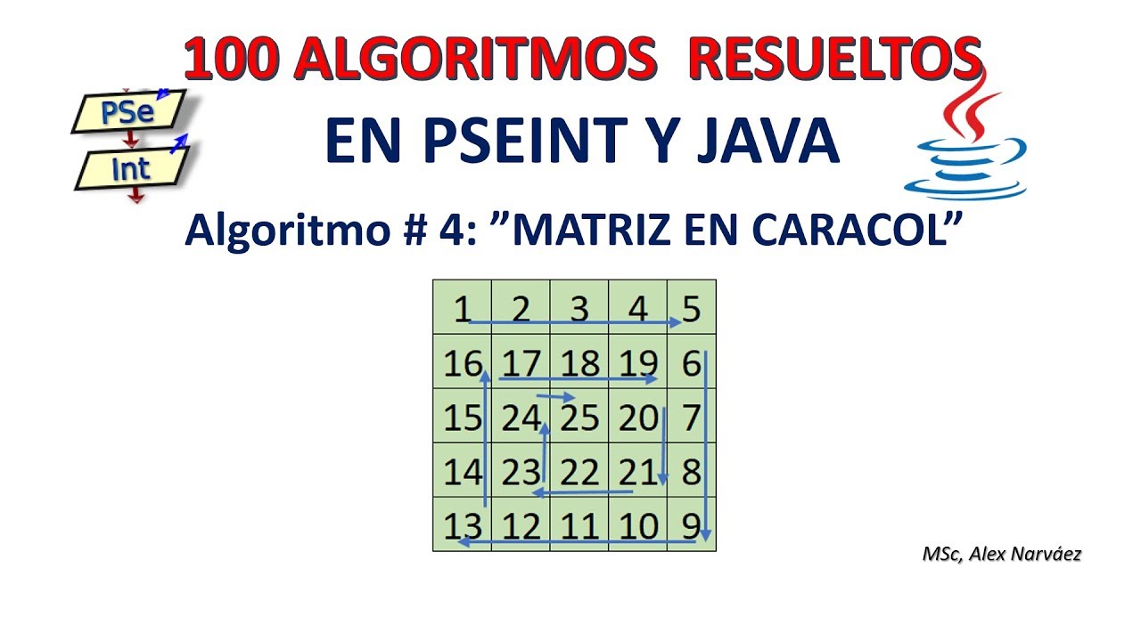 4 de 100 Algoritmos Resueltos en Pseint y Java