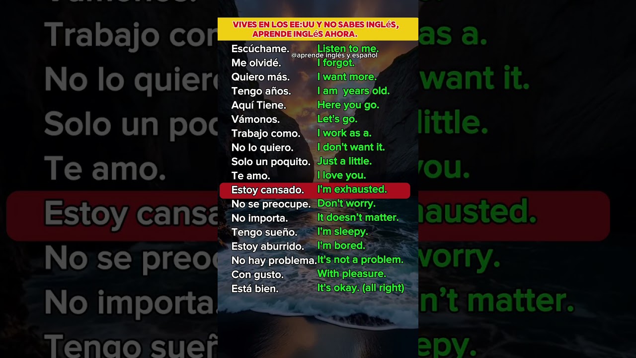 Aprende inglés de estado unidos #practicaingles #inglesonline #clasesingles