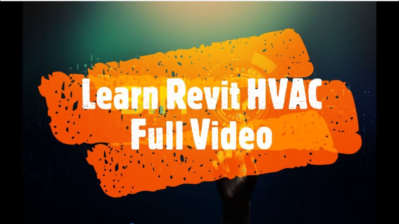 Revit HVAC Design & Modeling full detailed video