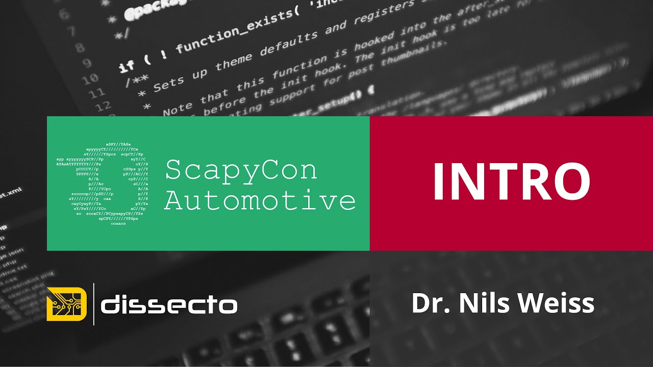 ScapyCon 24 - Welcome to the very first Scapy Conference - Dr. Nils Weiss