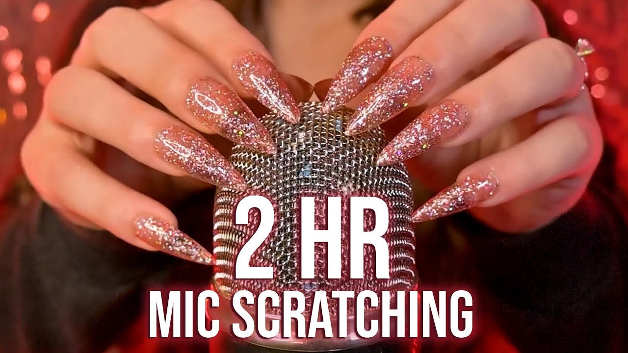 ASMR Mic Scratching Collection 🌟 (No Talking) Different Mics, Covers & Nails!