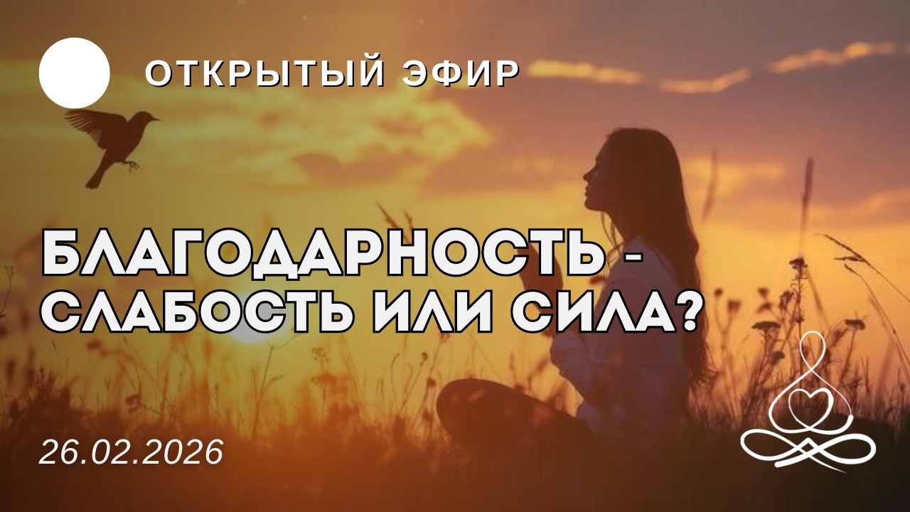 Благодарность — слабость или сила? | Открытый эфир | 26.02.2026.