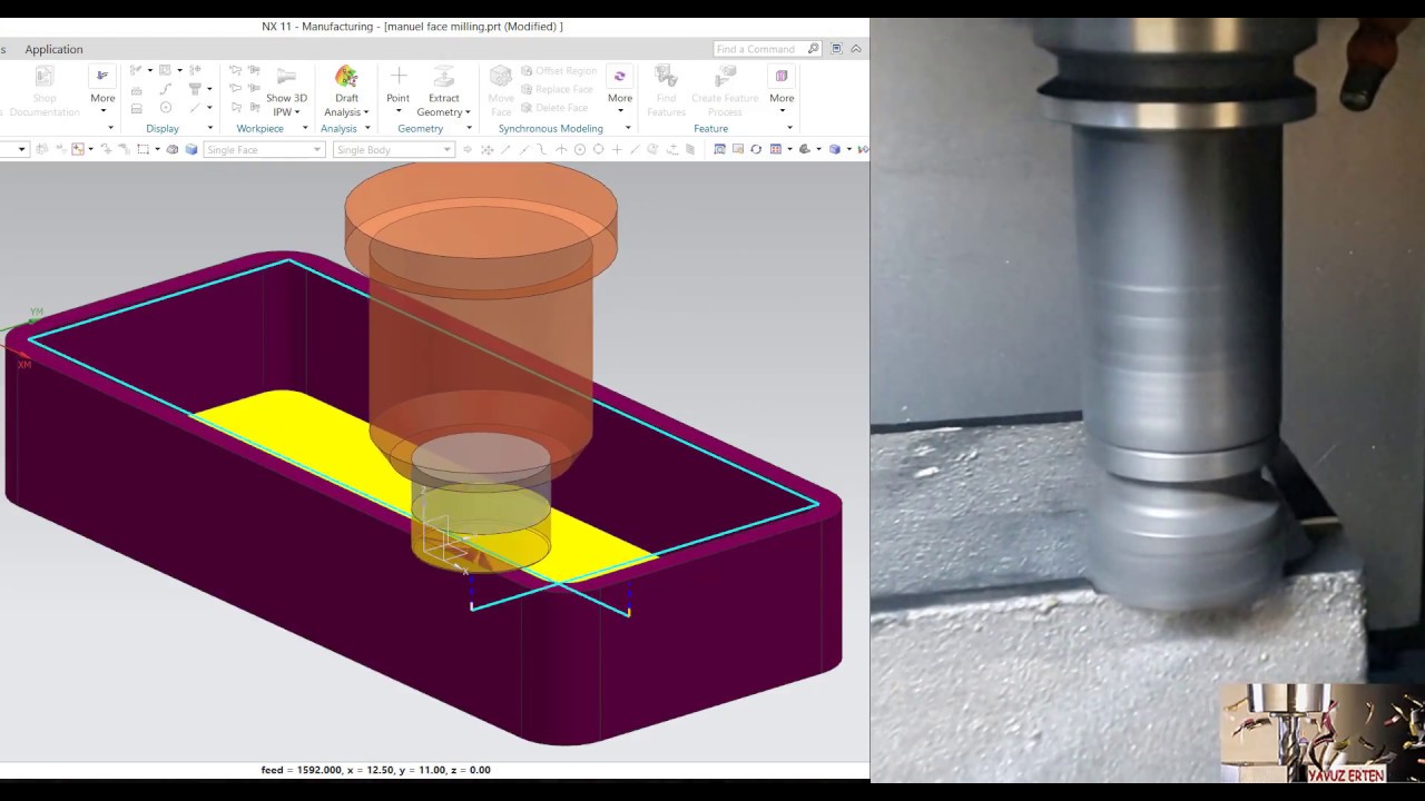 NX CAM face milling manual