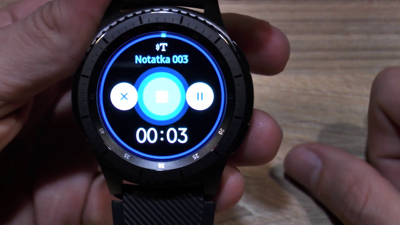 Samsung Gear S3 Frontier. Menu, Apps,  Aplikacje, Tarcze, opis
