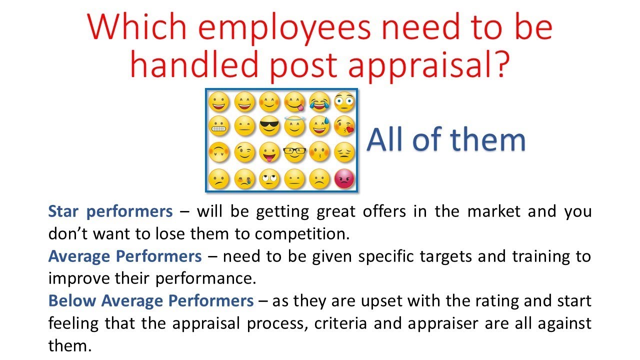 Handling employees after appraisal | Breaking ice with unhappy employees