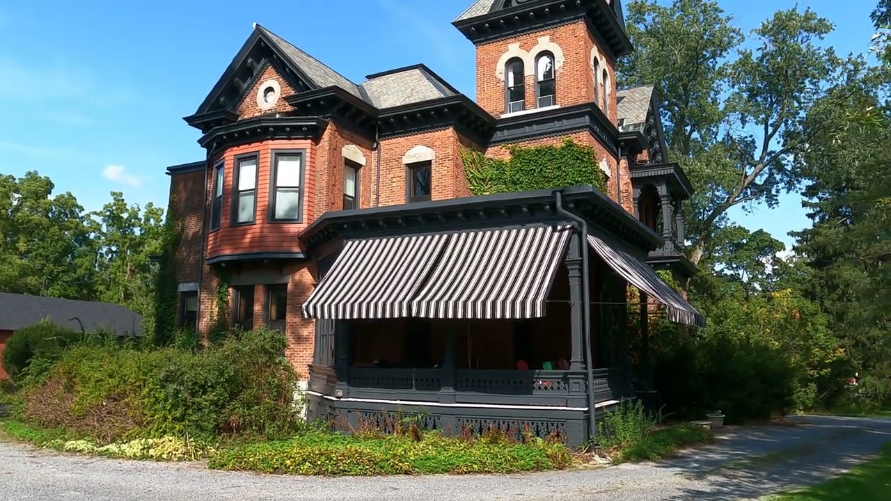 Quick Tour of the House: Italianate Victorian with Mansard Roof, slate, copper.....