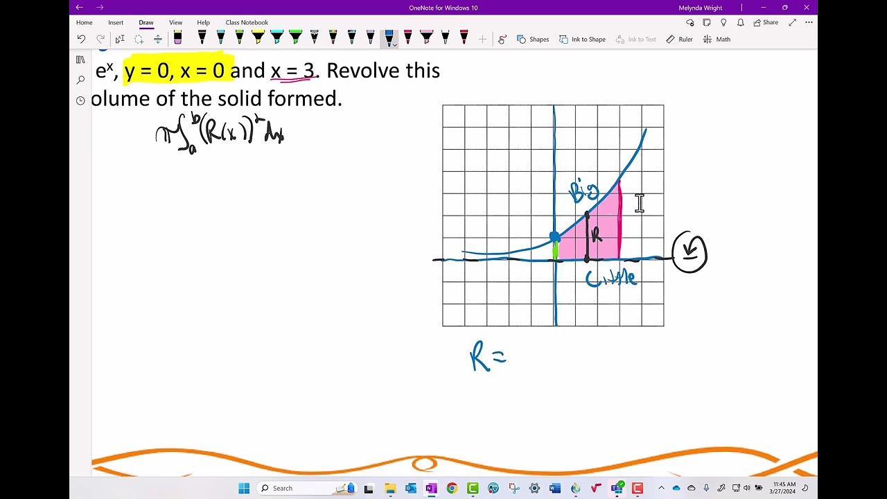 8.7 Volume with Disc Method