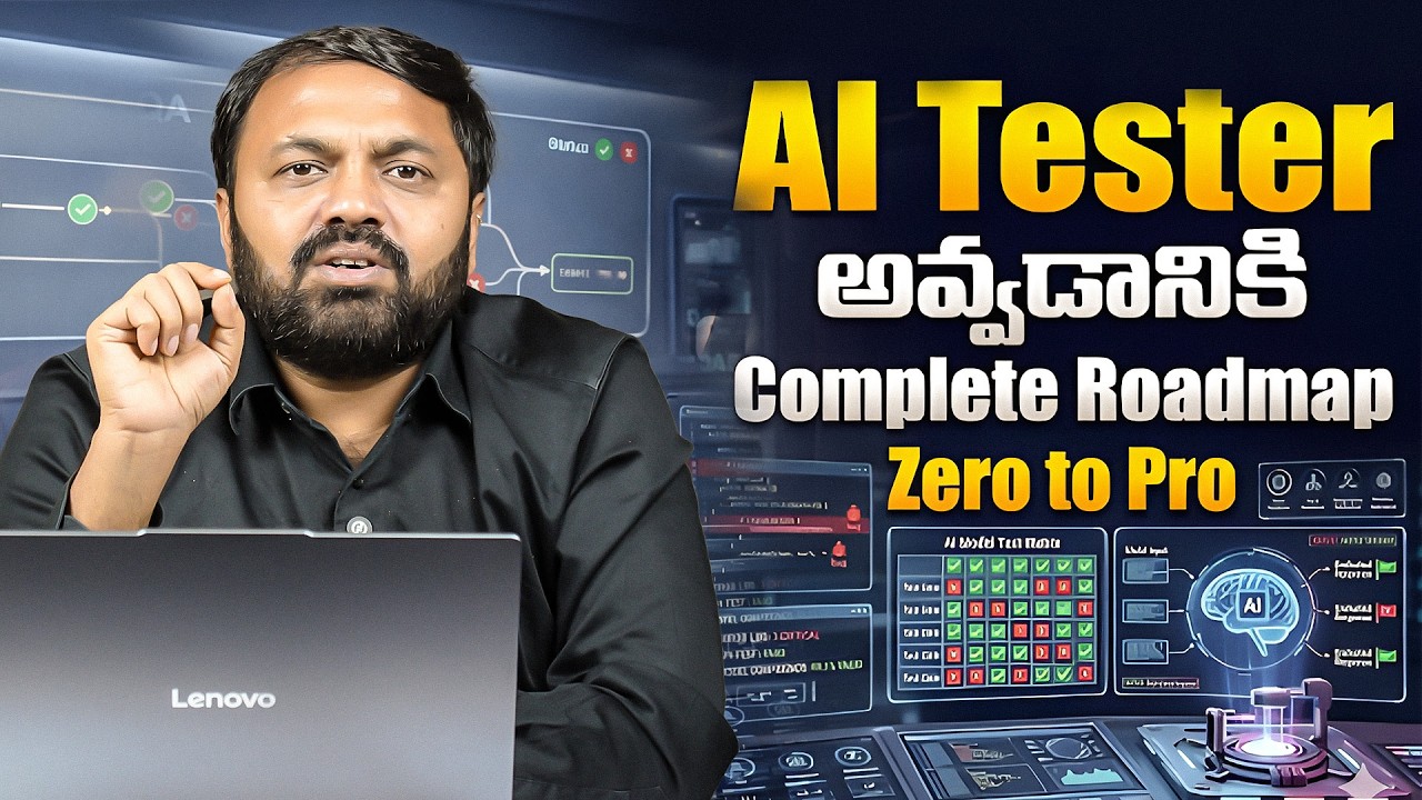 AI Testing Roadmap 2026 🚀 | From Beginner to Job | Career Guidance with Ramana