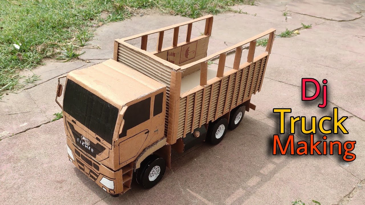 How to make mini Rc truck | Mini eicher Truck kese banaye cardboard me | Rc eicher  pro 3015 Truck,,