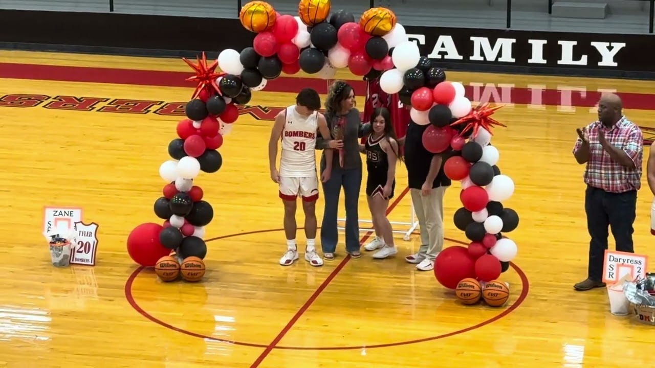Grady Sach Hilburn 12th grade Senior Night 2/16/2026