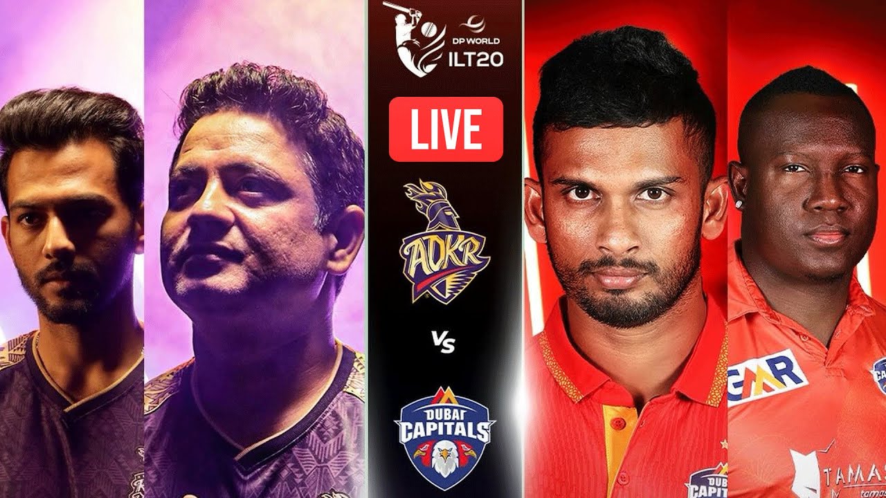 Live | Abu Dhabi Knight Riders vs Dubai Capitals | Match 13 | DP World ILT20 | M3Y1U