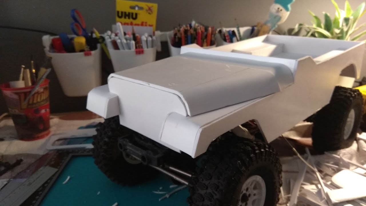 rc Jeep Wrangler YJ custom build body, Axial scx10