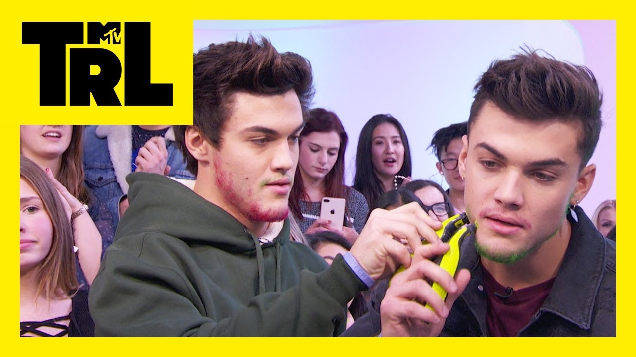 The Dolan Twins Shave Each Other's Beards | TRL